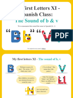 EN My First Letters XI - Spanish Class by Slidesgo
