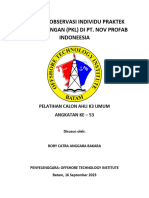 Laporan Observasi Individu Praktek Kerja Lapangan (PKL) Di Pt. Nov Profab Indoneesia