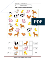 Farms Animals Inglés 4 Años Folder