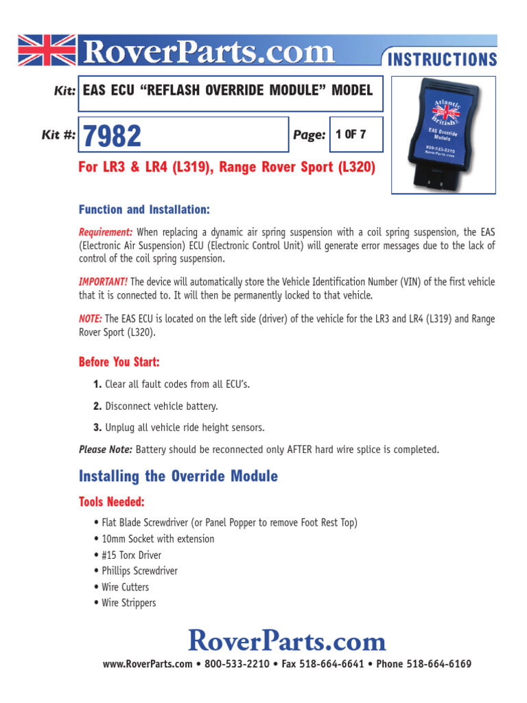 EAS ECU Reflash Override Module Guide | PDF | Electrical Connector ...