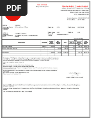 Tax invoice