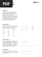 JavaScript - Conditionals Cheatsheet - Codecademy