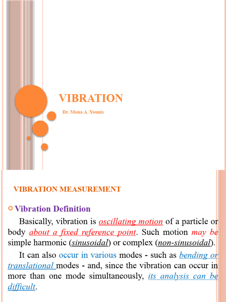 Vibration Analysis PDF Amplitude Decibel