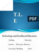 TLE Review Drafting Carpentry Masonry Plumbing Electricity