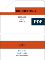 Analog Circuits - I