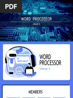 Module 3 - Word Processor - Group 3