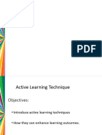 The Active Learning Techniques For Effective Teaching and Learning