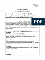 Buchvorstellung Klasse 3