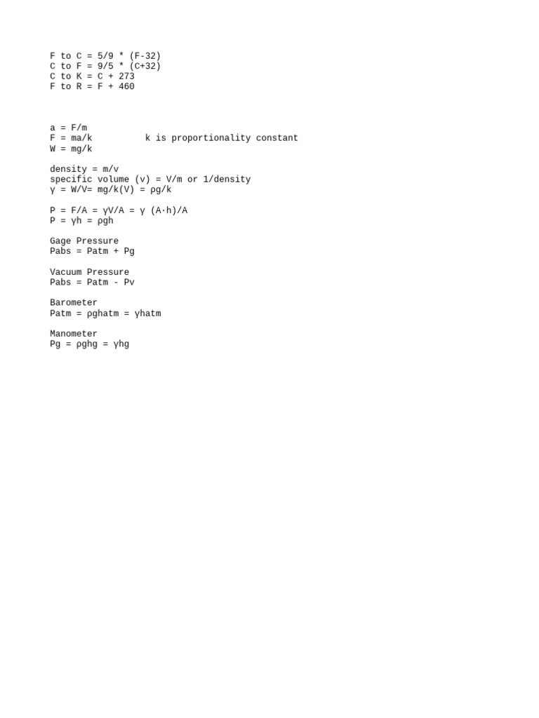 Physics Formulas Cheat Sheet | PDF | Teaching Methods & Materials ...