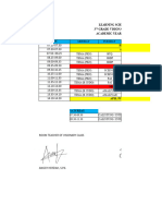 Learning Schedule 3 Visionary Class