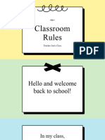 Colorful Pastel Animated Handwritten and Illustrated Classroom Rules Education Presentation