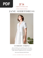 Fabrics-store-Cora - Half Sleeve Linen Dress-1 | PDF | Seam (Sewing) |  Clothing