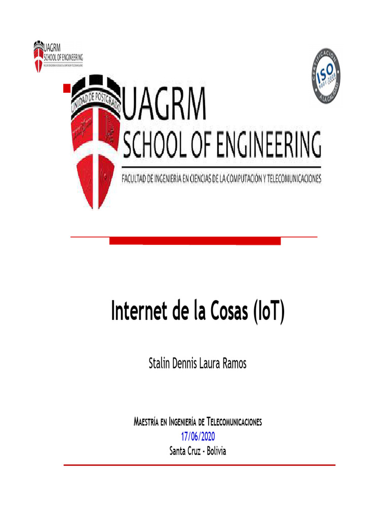 Maestría en IoT en Telecomunicaciones | PDF | Internet de las Cosas ...