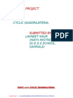 Cyclic Quardilateral