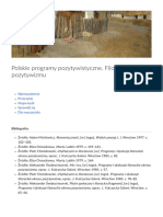 Polskie Programy Pozytywistyczne