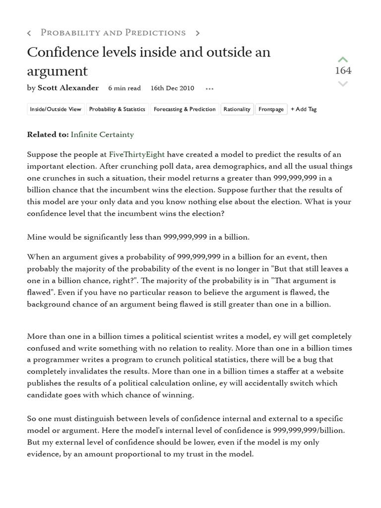 Alexander 2010 confidence levels outside pdf