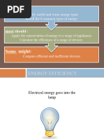 Lesson 1b - Conservation of Energy and Efficiency