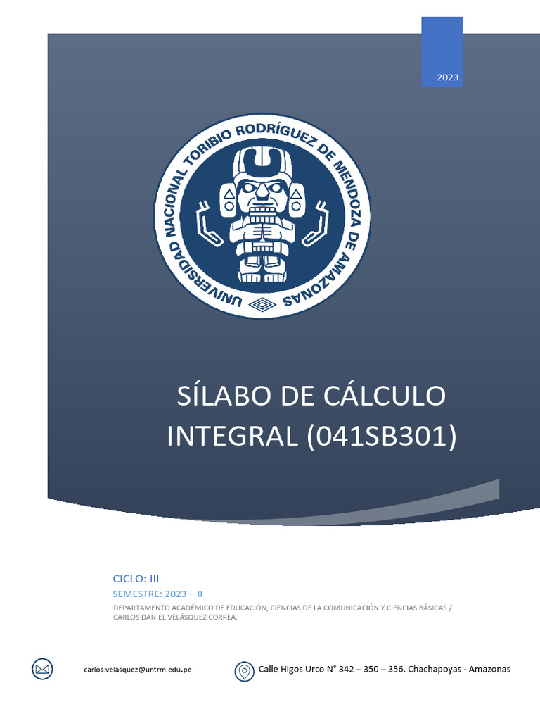 S labo de c lculo integral 2023 ii ing civil pdf