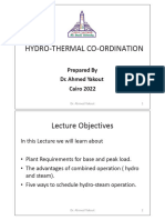 Hydro-Thermal Coordination Handout