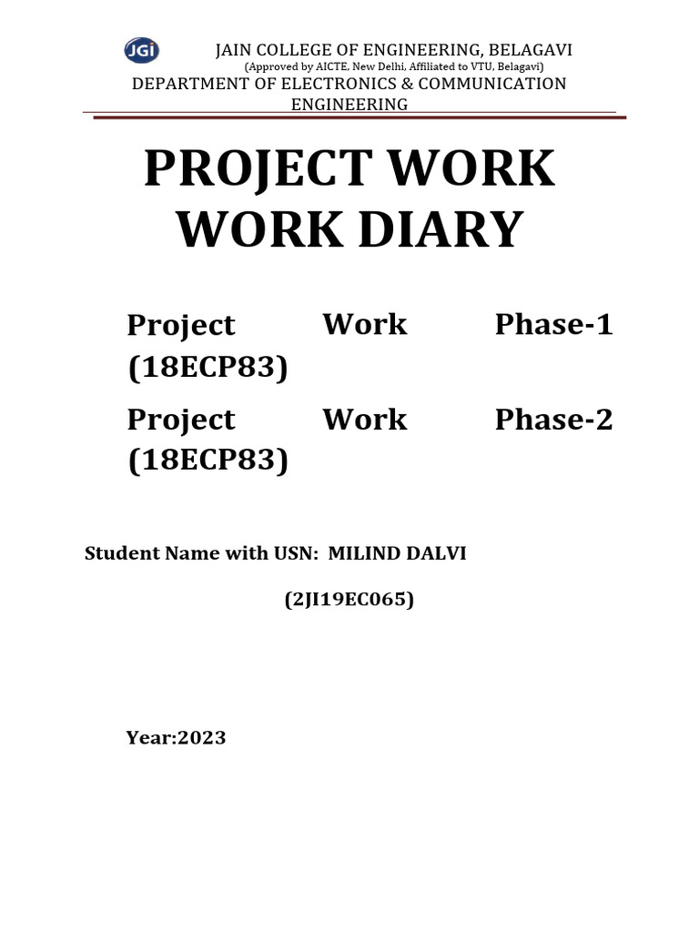 ECE Project Diary: Garbage System | PDF