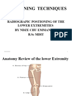 Positioning Techniques For Lower Extremities