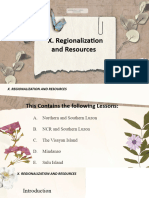 Regionalization and Resources