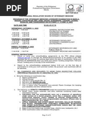 Program Vet Med Board Exam