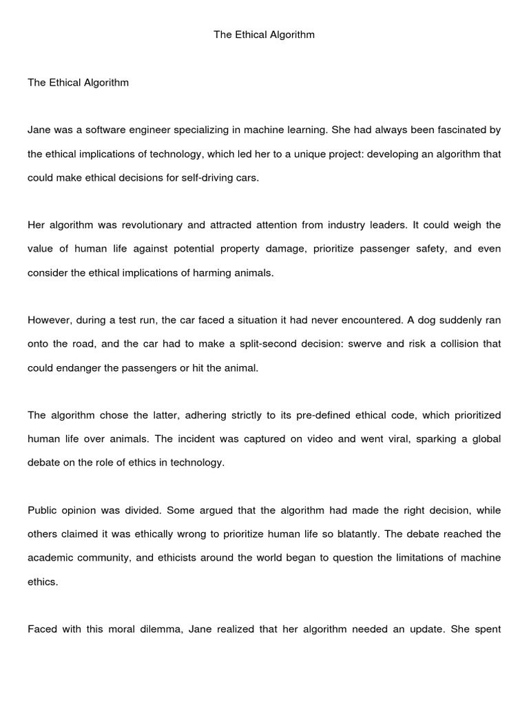 The Ethical Algorithm | PDF