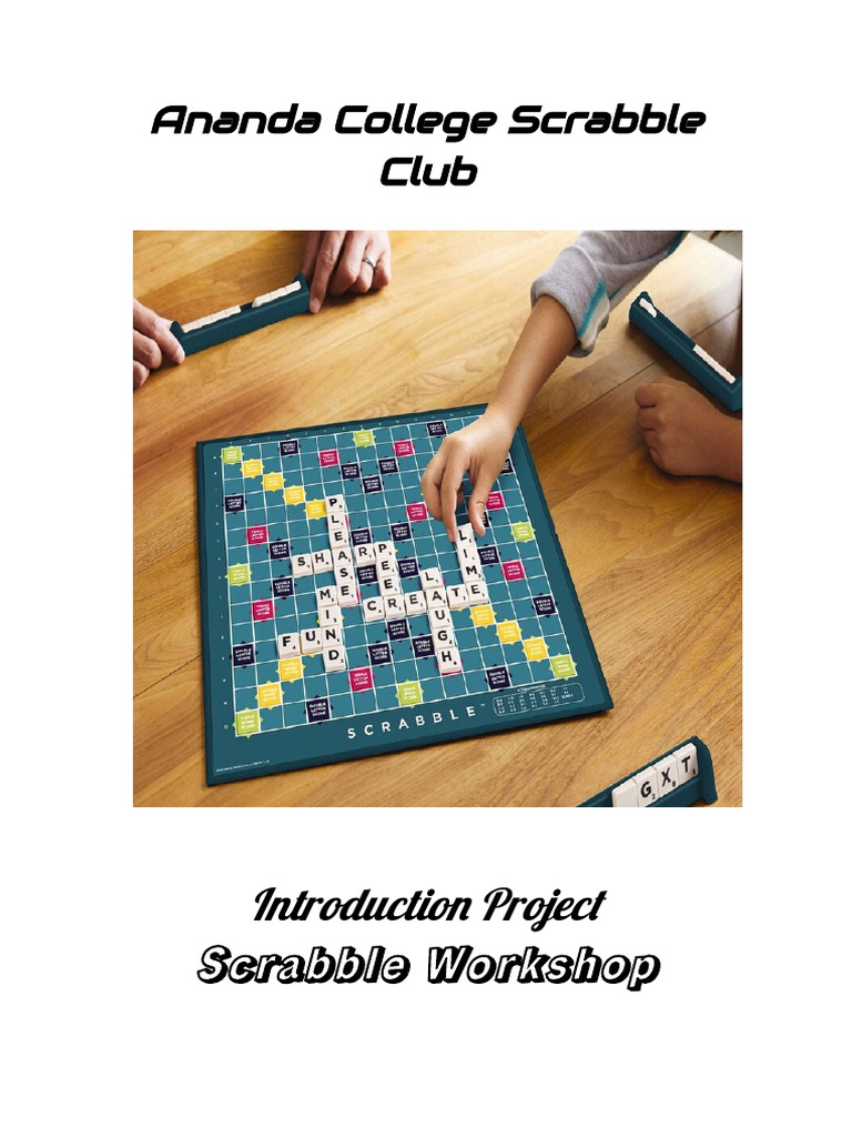 Ananda College Scrabble Workshop Plan | PDF | Learning | Human ...