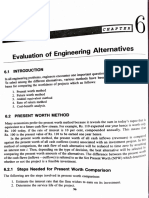 Evaluation of Engg. Alternatives