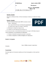 Devoir de Synthèse N°1 - Économie - 2ème Economie & Gestion (2011-2012) 