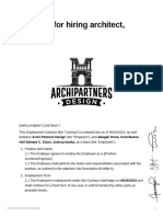 Contract For Hiring Architect, Engineer Signed - Kent Bueno