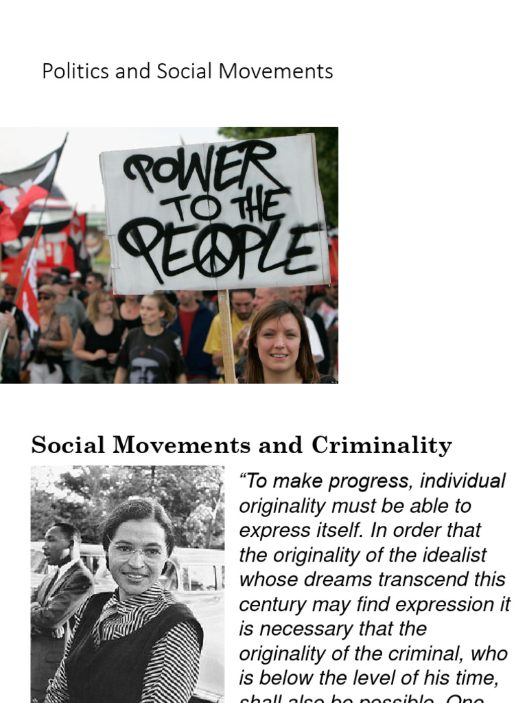 Politics and Social Movements PDF Power (Social And Political