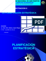La Planificación Estratégica: Curso: Administracion Ii