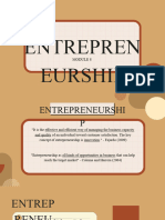 Module 8 Entrepreneurship