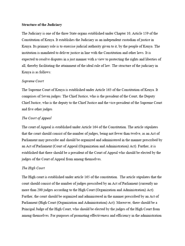Structure of the Judiciary PDF