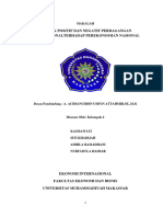 Makalah Dampak Perdagangan Internasional