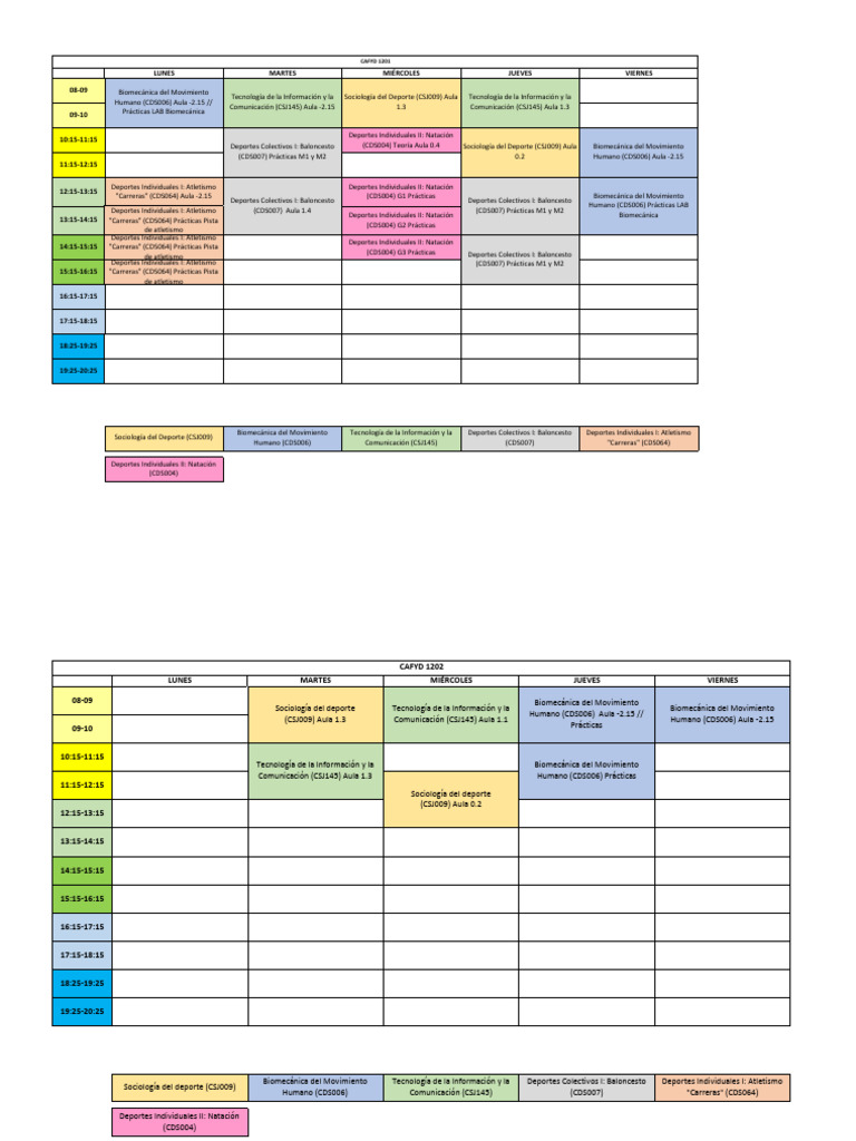 Schedule | PDF