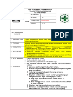 Sop Pengambilan Vaksin Dan Pelarut Program Imunisasi