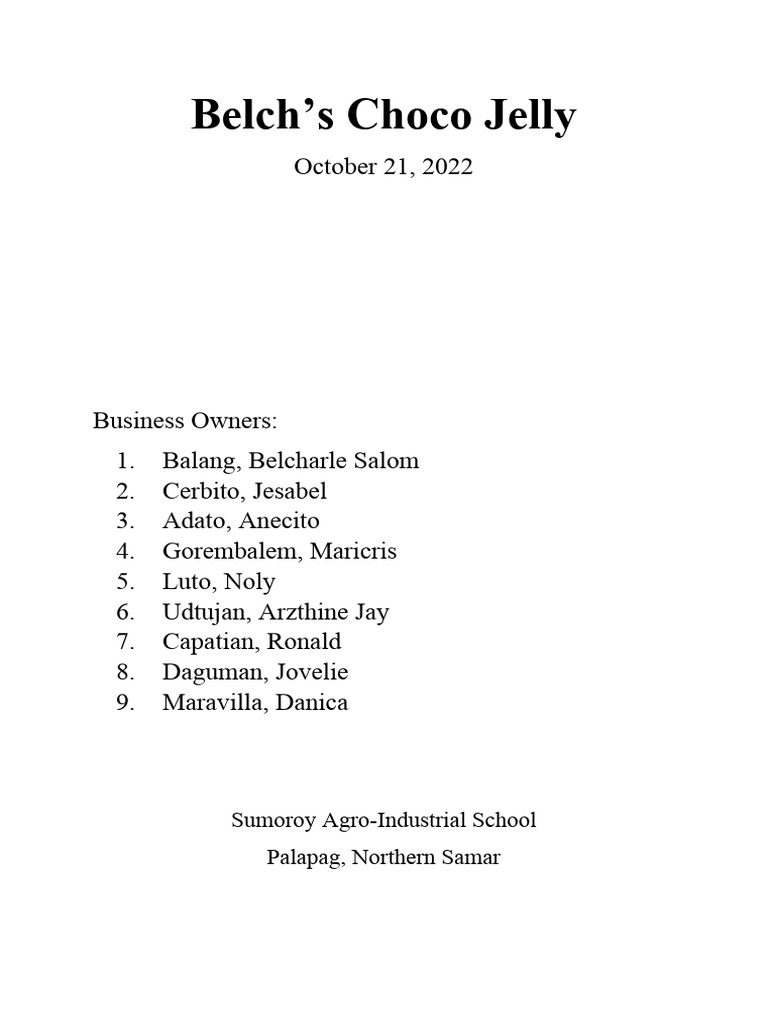 Business Plan | PDF