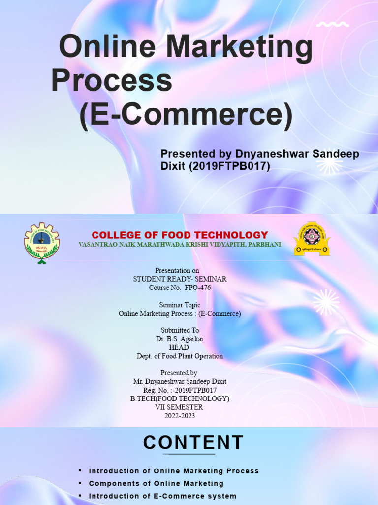 Online Marketing Process in E-Commerce | PDF | E Commerce | Online ...