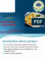 Processing of Panipuri: 2019FTPB005