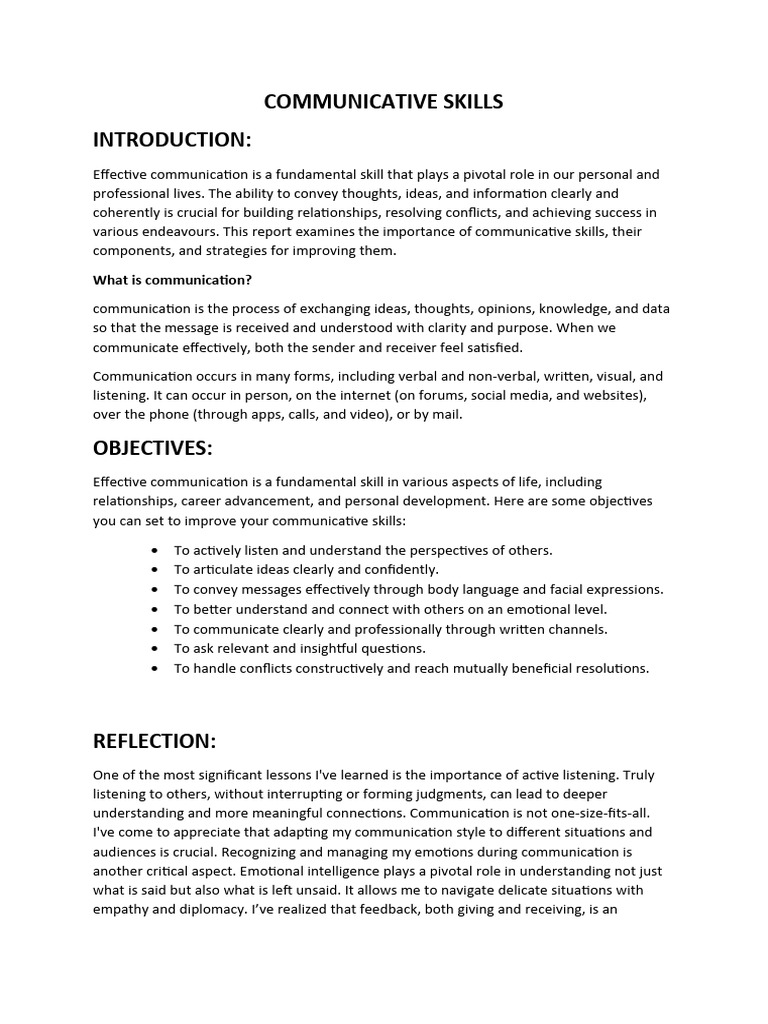 Effective Communication Pdf Pdf Communication Nonverbal Communication