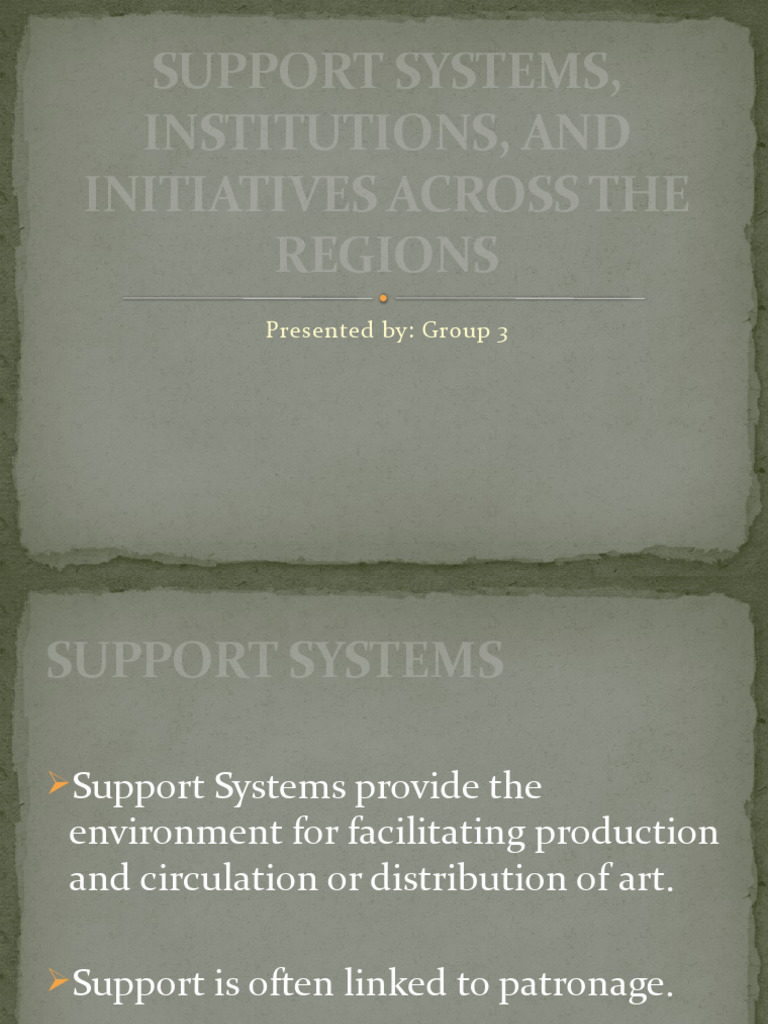 Support Systems in Philippine Art | PDF | Human Communication