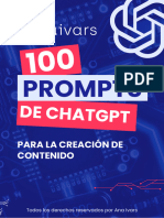 100 Prompts de Chatgpt