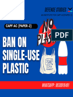 Ban On Single-Use Plastic