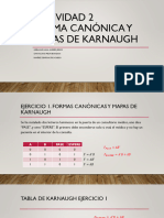 Actividad 2 - Forma Canónica y Mapas de Karnaugh