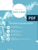 Metodologia Aulas Body & Mind 