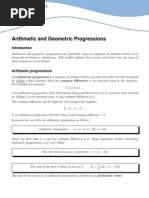 Download Arithmetic and Geometric Progressions by api-3736964 SN6731314 doc pdf