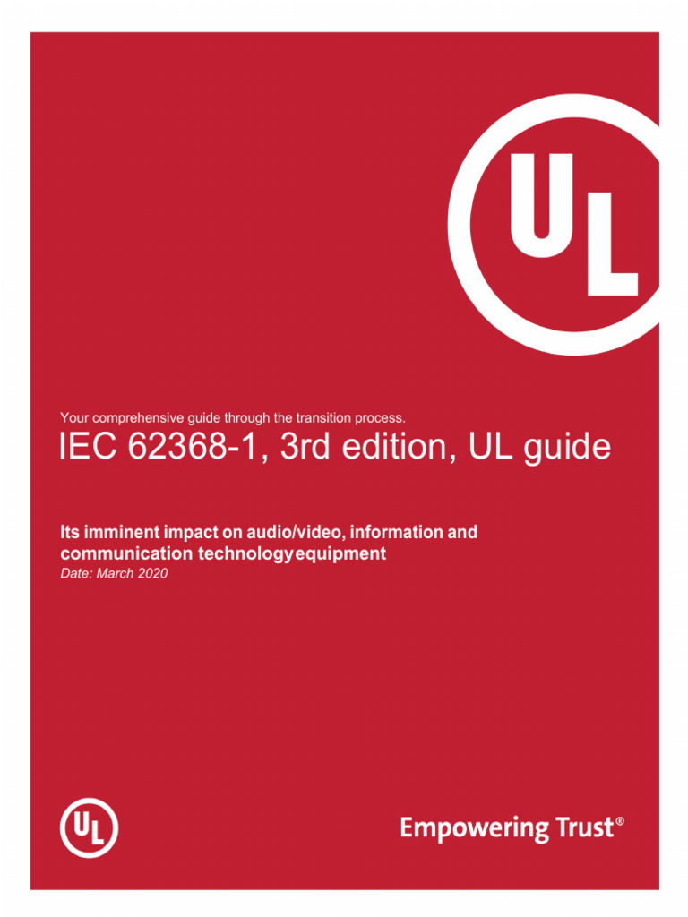 62368-1 UL Transition Guide 2020-03 | PDF | International ...